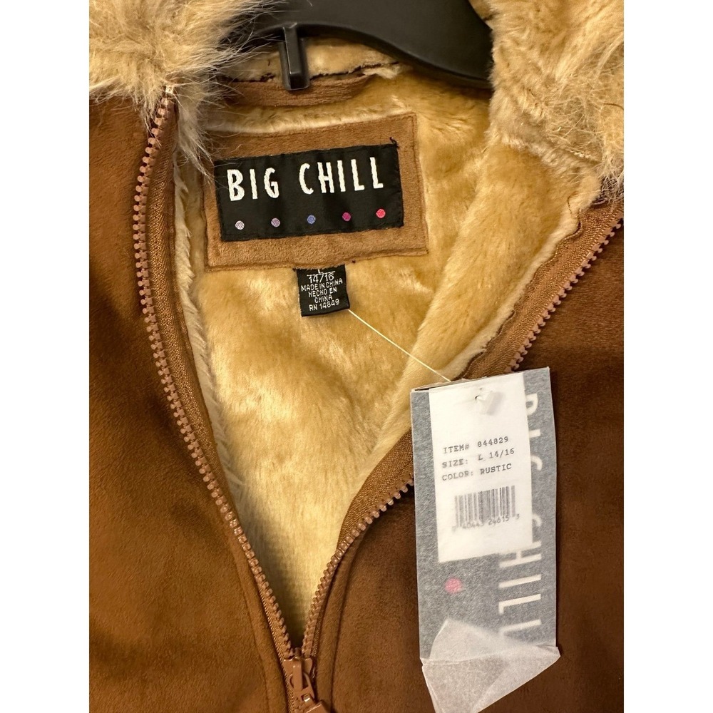 Big Chill Girls size Large (14-16) Fuzzy Jacket